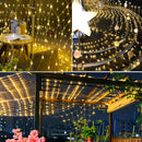 WATERGLIDE Outdoor Christmas Net Lights, 12FT x 5FT 360 LED Fairy String Light with 8 Lighting Modes, Connectable Light for Garden Tree Bushes, Holiday Wedding Party Decorations, Warm White — 2