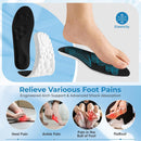 4D Cloud Steppers Insoles for Men Women Memory Foam Arch Support Inserts - Black — 5