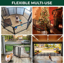 FXW Dog Gate, Extra Wide Adjustable for Openings Up to 69", 24" H