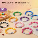 Gionlion 1000PCS Pony Beads Bulk Bracelet Making Kit, 24 Colors Kandi Beads for Bracelets and Jewelry Making, Letter… — 5