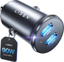 LISEN 90W USB C Car Charger USB C Fast Charge,45W PD&QC3.0 Fast Car Charger photo 1