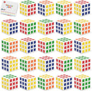 Vdealen 24 Pack Mini Cube Puzzle Party Favors for Kids, 1.18in 3x3 Magic Cube School Rewards & Classroom Prize for Students, Birthday Party Favors Easter Christmas Stocking Stuffers Gifts for Kids — 1