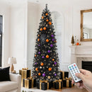 YITAHOME Prelit Black Pencil Christmas Tree 7.5 FT with Remote — 1