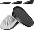 Ailaka Gel Height Increase Insoles, Shock Absorption Heel Cushion Pads, Height Lift Shoes Inserts for Men & Women - Black - Large, Heel Height: 3.5cm — 1