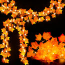 2-Pack Lighted Fall Garland, Total 16.4ft 40 LED Autumn String Lights — 1