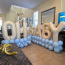 40 Inch Beige OH BABY Balloon for Baby Shower, Large Cream White Oh Baby Balloons Letters with Ribbon, Neutral Ivory Alphabet Oh Baby Balloon Banner Sign for Gender Reveal Backdrop Party Decorations | Cream - Oh Baby — 4