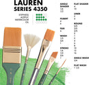 Princeton Artist Brush Lauren, Brushes for Acrylic and Watercolor Series 4350, Stroke Golden Synthetic, Size 050 | Stroke Size 050 — 3