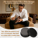 Cruzix Leather Shoe Polish Kit- Shoe Shine Gift for Men with Black Brown Neutral Shoe Polish Horsehair Brush Sponge Cloth — 5