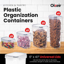 Oizeir Airtight Food Storage Containers with Lids 24-Pack, Pantry Kitchen
