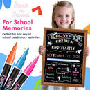 Timart Fine Tip Chalk Markers, Liquid Chalk Pens-8 Pack, 1mm Point | Multicolor 1mm Fine Tip — 4