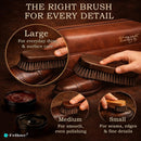 Shoe Care Kit – 16-in-1 Leather Shoe Polish, Cleaning & Conditioning Kit with Saddle Soap & Mink Oil – Black/Brown/Neutral Shoe Polish, 3 Horsehair Brushes – Premium Storage Bag – Gift for Men & Women — 6