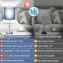 Set of 2 Touch Control Table Lamps with 2 USB & AC Outlet, 3-Way Dimmable Bedside Nightstand Lamps for Bedroom… — 3