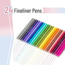 Mr. Pen- Colored Fineliner Pens, 24 Pack, 0.4mm Tip — 2