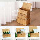 Nonam Wicker Storage Basket with Lid,Seagrass Shelf Basket Set of 3,Nautral — 2