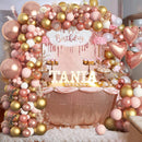 Amandir 150pcs Rose Gold Balloons Garland Arch Kit | Rose Gold Pink — 6