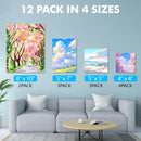 ESRICH Canvas Boards for Painting 12 Pack Art Supplies Paint Canvas 4x4, 5x5, 5x7, 8x10 Blank Large Canvases for Painting-Cotton Primed Canvas Panels for Acrylic, Oil, Gouache & Tempera. | 12 pack（4x4 5x5 5x7 8x10) — 7