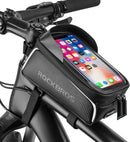 ROCKBROS Bike/Bicycle Phone Front Frame Bag, Waterproof, Tube Cycling Pouch — 1