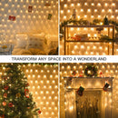 suddus 360 LED Christmas Net Light, Net Lights Outdoor,12ft x 5ft Bush Lights Outdoor Waterproof Connectable Green Wire for Bushes, Lamn, Trees, Christmas Decoration, Warm White — 3