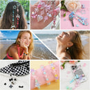 Sistenia 480PCS Assorted Acrylic Beads for Bracelet Making Kit with String — 5