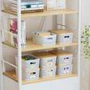 Anysig 8 Pack Plastic Storage Bins with Bamboo Lids, 5.2 QT Stackable Bins — 7