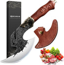 ROCOCO Viking Cleaver Knife Birthday - Kitchen Axe & Sheath Father Gift Men — 1