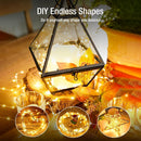12 Pack Fairy Lights Battery Operated - 7ft 20 Led Twinkle Lights 3 Modes, Bulk Mini String Lights Waterproof for Mason Jars Vases DIY Party Wedding -Warm White & Cold White | Warm White&Cool White — 7