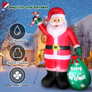 8 FT Christmas Inflatable Santa Claus with Candy and Big Gift Bag Outdoor Decor, Blow Up IP44 Weatherproof Xmas Decorations for Yard, Built-in LED Light for Gardern Lawn Indoor Winter Holiday — 4