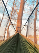 Sunyear Camping Hammock, Portable Single & Double Hammock with Net, 2 Person Hammock Tent with 2 * 10ft Straps, Best for Outdoor Hiking Survival Travel — 5