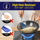 HOTEC Silicone Spatula Set of 2 Heat-Resistant 600°F & BPA-Free Kitchen SaptulaTurner with Stainless Steel Handles,… — 5