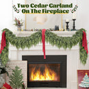 9FT Christmas Artificial Cedar Garland for Mantel — 2