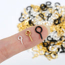 480pcs Small Screw Pins Eye Pins, 3 Color Eye Hooks Screw for Jewelry Making & Bead Charms, Eye Screws for Art… — 8