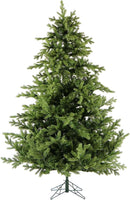 Fraser Hill Farm 7.5-Ft. Woodside Pine Artificial Christmas Tree with Stand and No Lights, Unlit Foldable Fake Christmas Tree with Realistic Foliage for Home Decoration — 1