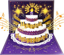 Pop Up Birthday Cards for Women -LED Light & Music Birthday Card | Purple — 1