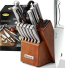 McCook Kitchen Knife Set 15PC Knife Block Set w Built-in Sharpener — 1