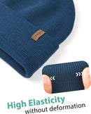 FURTALK Beanie for Men Women Cuffed Thick Knitted Winter Hat Skull Cap - Blue — 3