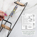 The Beadsmith Metal Bead Loom Kit, Includes Loom (12.5" x 2.5" x 3"), Thread, Needles, and 18 Grams Glass Beads for… — 6