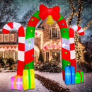 BLOWOUT FUN Christmas Inflatables,10FT Giant Candy Archway Gifts Bow Bell — 3