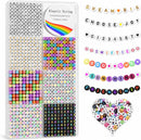 Redtwo 1600Pcs Letter Beads for Bracelets A-Z Alphabet Beads for Bracelets — 1