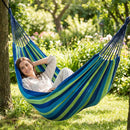 ANYOO Cotton Camping Hammock Portable with Tree Straps Holds 660lbs — 6