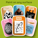 ARTISTRO 5 Black Dual-Tip Acrylic Paint Marker Pens for Drawing — 3