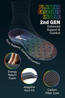 GED Carbon Fiber Insoles for Men & Women, High Arch, Heavy Duty 220 lbs — 3