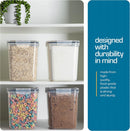 Storeganize Flour Sugar Storage Containers (5.3L/4pk) Great Rice Canisters…