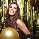 10 Pack Foil Curtain Backdrop Gold Metallic Tinsel Foil Fringe Curtains Photo Booth Props for Birthday Wedding Engagement Baby Shower Bachelorette Christmas Holiday Celebration Party Decorations | 10 Pcs — 6