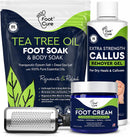 Tea Tree Callus Remover Gel & Foot Soak, Foot Cream for Dry Cracked Feet — 1