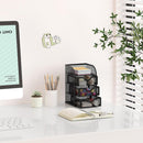 EasyPAG Mesh Desk Organizer with 3 Drawer Office Desktop Organizers and Accessories Stationery Caddy for Office, Home, Students, Black — 6