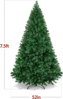 Best Choice Products Artificial Christmas Tree, 7.5ft Premium Unlit Pine Design, Dense Branches Realistic Holiday Décor​ w/Easy Assembly - Green — 2