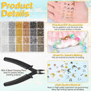 Acejoz 2251 Pieces Crimp Beads for Jewelry Making, Knot Covers, Crimp Bead Covers, Crimp Tubes and Wire Guardians… — 4