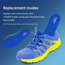 LTOHOE Memory Foam Insoles for Men, Replacement Comfort 8mm Blue US 9 - 8mm Orange / 11 — 5