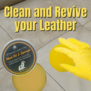 Mink Oil Leather Conditioner & Waterproof Balm - Premium Beeswax Formula for Boots, Shoes, Jackets & Bags - Restores & Protects All Leather - 5oz with Applicator Sponge — 3