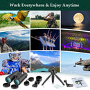 Adorrgon 12x42 High Powered Binoculars for Adults, Phone Adapter and Tripod — 6